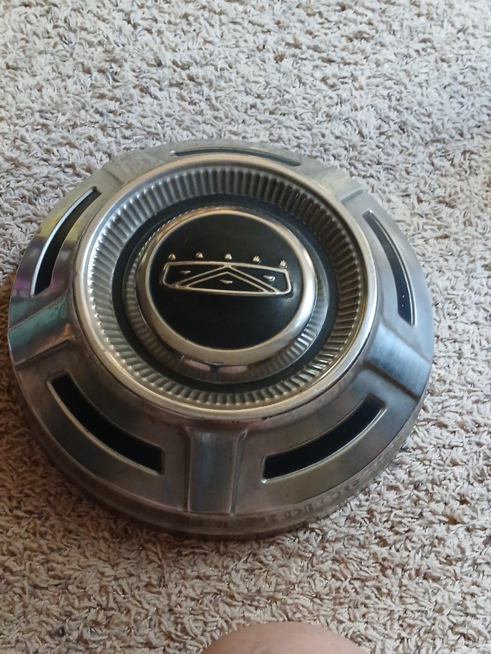 Classic Black and Silver Wheel Center Cap - Automotive Accessory